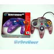 N64 Clear Purple Controller - boxed